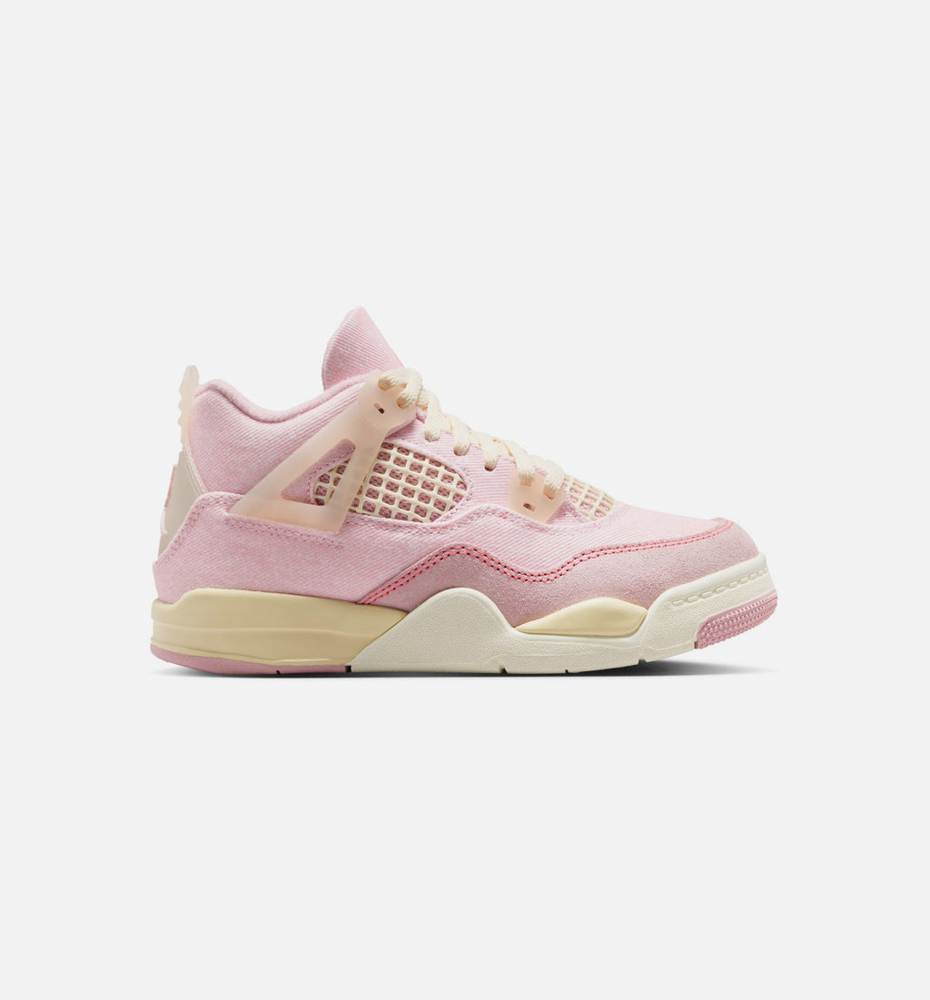 Air Jordan 4 Retro Pink Pearl and Iced Carmine Preschool Lifestyle Shoe