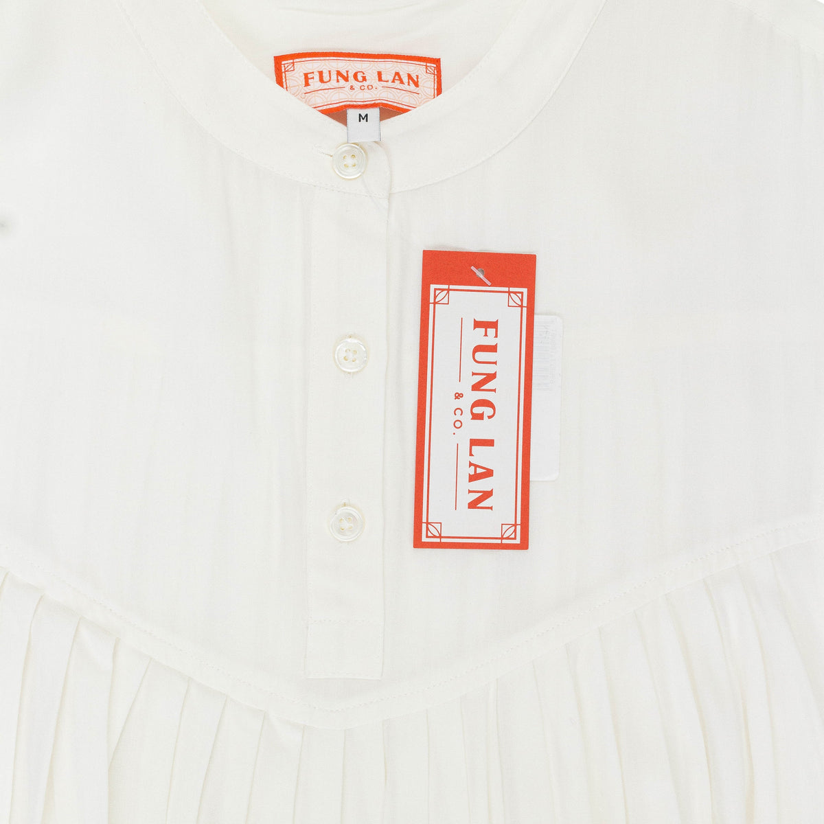 PLEATED WHITE DRESS