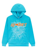 SP5DER spider-web print hoodie