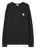 American Vintage ribbed logo-patch sweater