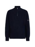 Karl Lagerfeld Jeans half-zip ribbed-knit sweater