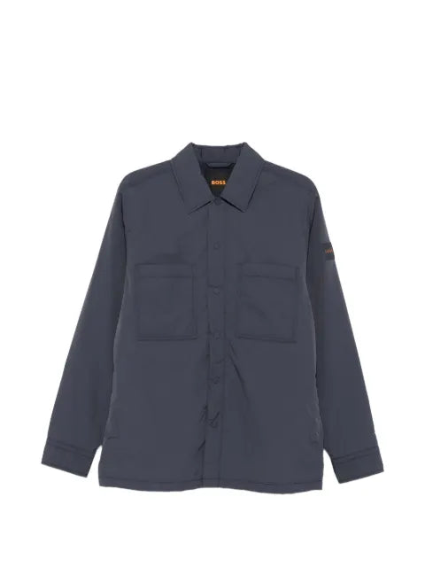 BOSS logo-patch chest-pocket jacket
