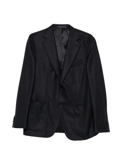 Caruso single-breasted notched-lapels blazer