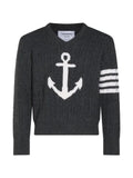 Thom Browne anchor cable-knit sweater