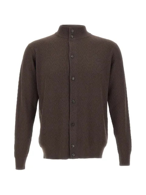 Filippo De Laurentiis geometric-pattern cardigan