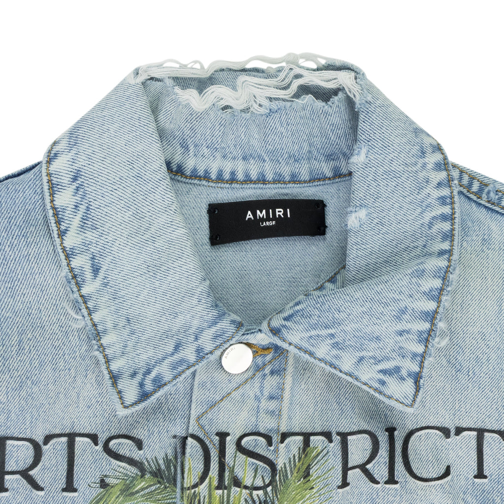 Light Indigo Rum Label Trucker Jacket