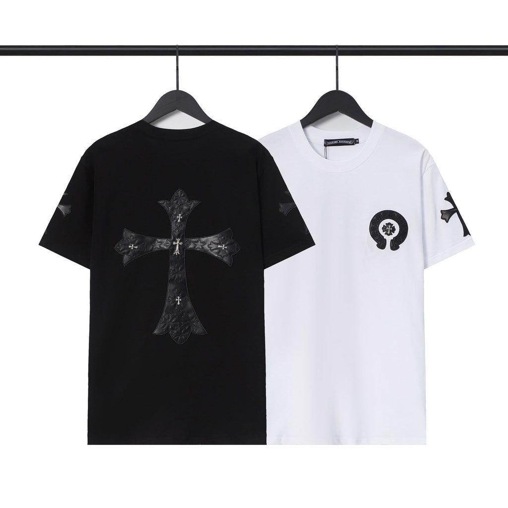 Chrome Hearts Sanskrit Cross Horseshoe Graphic Tee Multi‑Style