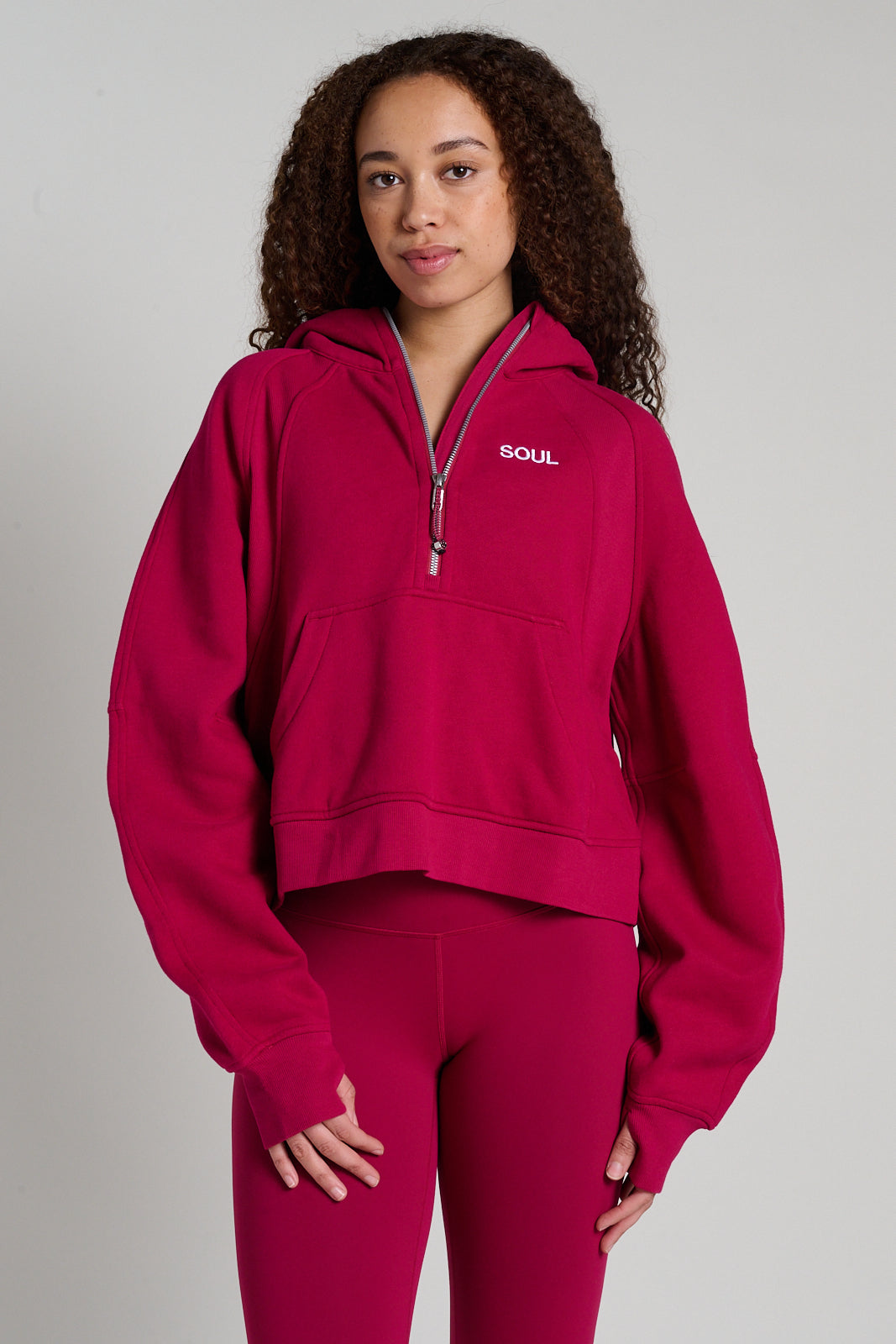 Scuba Oversized Half-Zip Hoodie