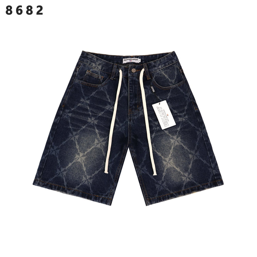 VALLEY Distressed Drawstring Shorts
