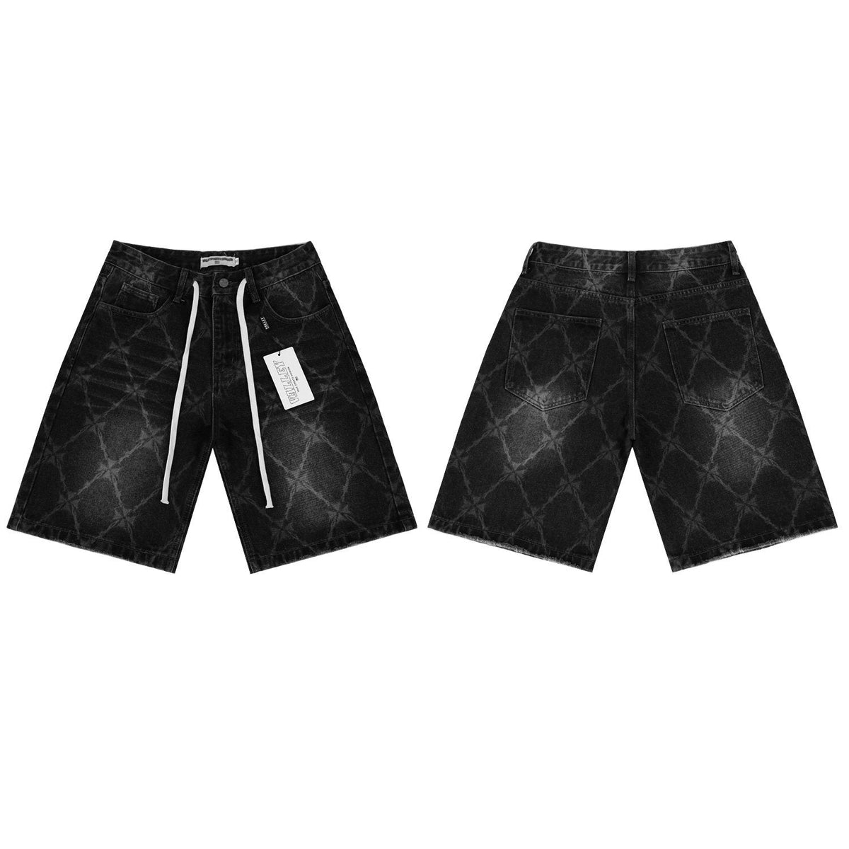 VALLEY Distressed Drawstring Shorts