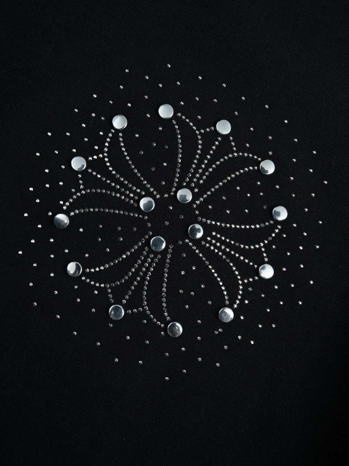 Chrome Hearts Rhinestone-Style Graphic T-Shirt
