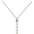 GUCCI STERLING SILVER GHOST BAR PENDANT