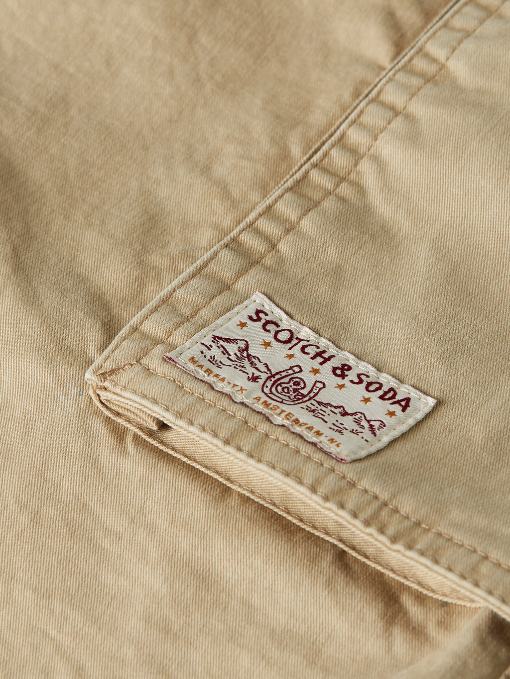 S&S Washed Cotton-Blend Cargo Loose-Fit Bermuda Shorts