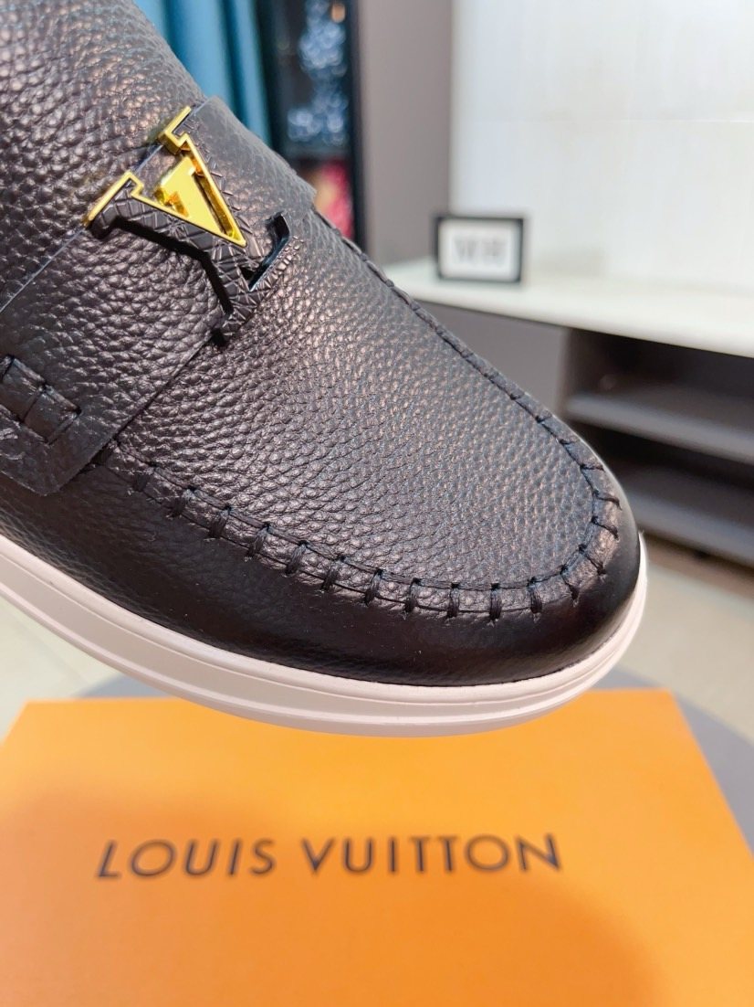Louis Vuitton Textured Slip-On Shoes