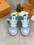 Louis Vuitton Blue Low-Top Sneakers