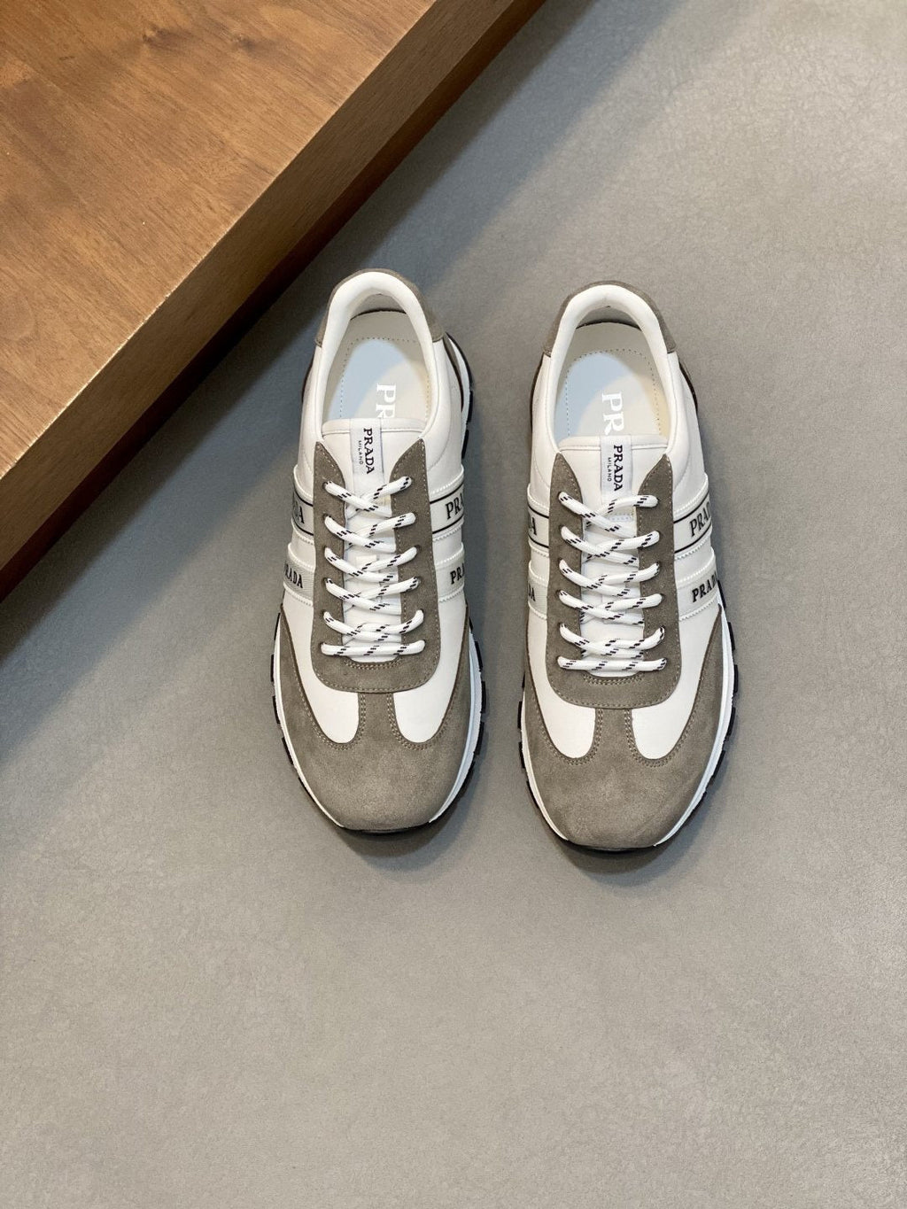 Prada Men's Color-Block Low-Top Sneakers
